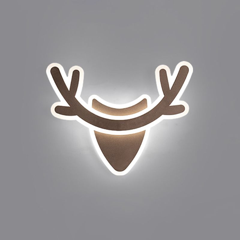 LED nordique LED MONT MUR SONCE LECT COOD COEURE COEUR FAME / NOIR WIFI / COFEE COFE ELK TEMP MUR MOURT MOUNT