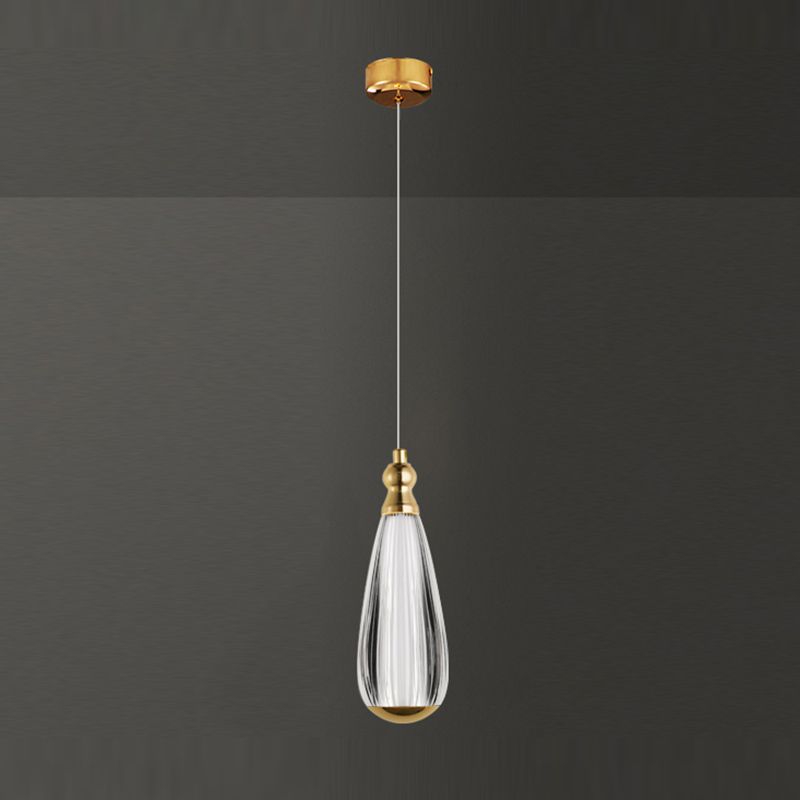 Geometry Shape Hanging Lights Modern Style Metal Hanging Light Fixtures in Gold