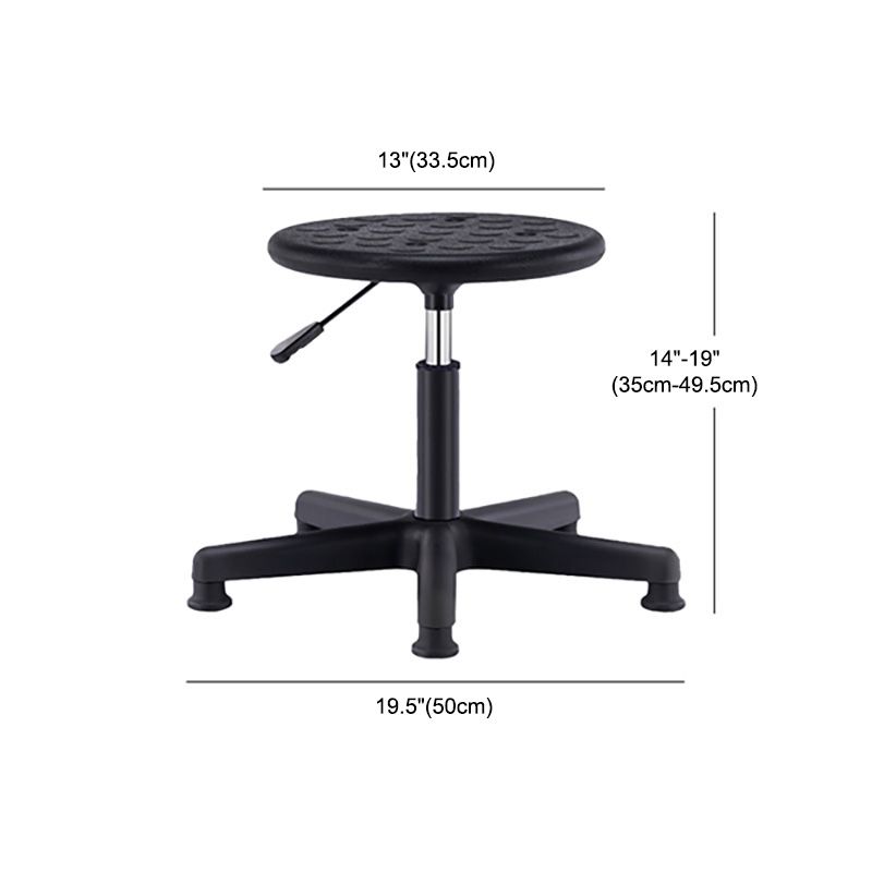 Modern Adjustable Rotatable Counter Stool Steel Laboratory Bar Stool with Leather Cushion