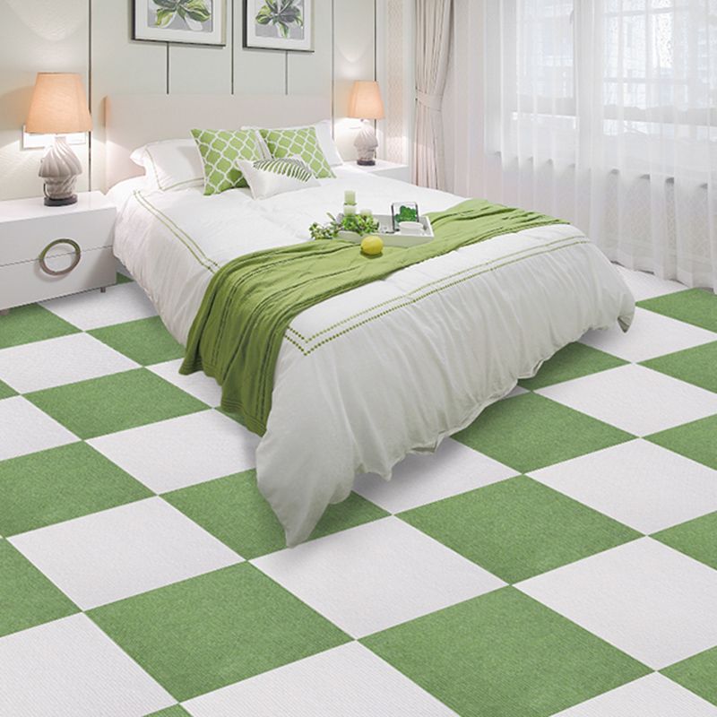 Carpet Tile Fade Resistant Solid Color Self-Stick Carpet Tiles Living Room