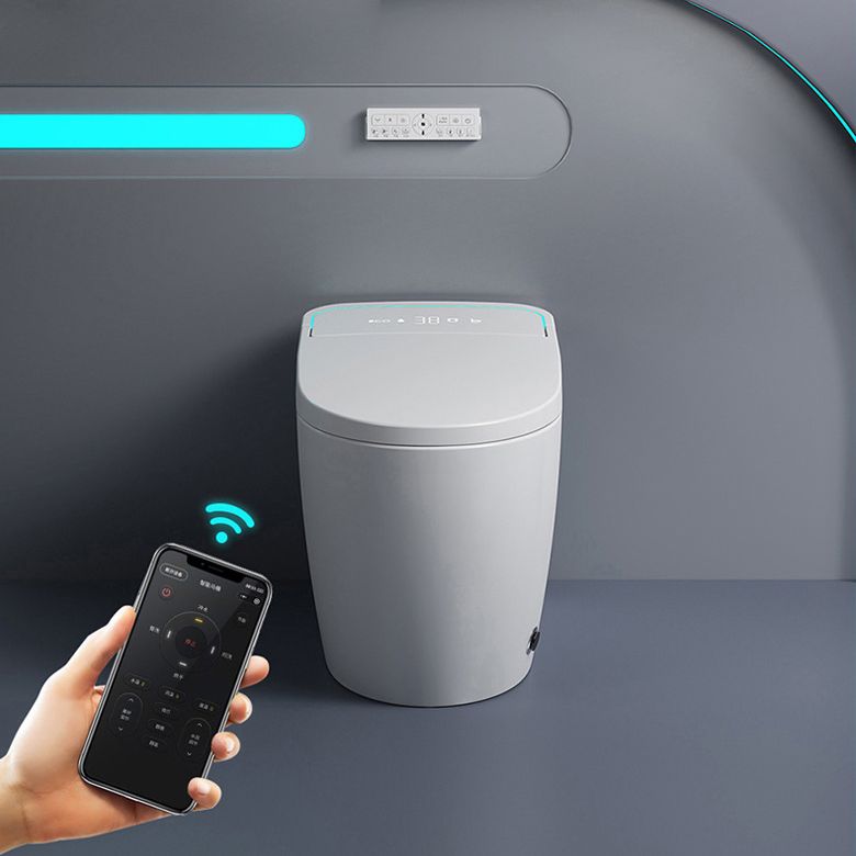 Concealed Tank Modern Toilet Heated Seat One-Piece Flush Toilet with Slow Close Seat