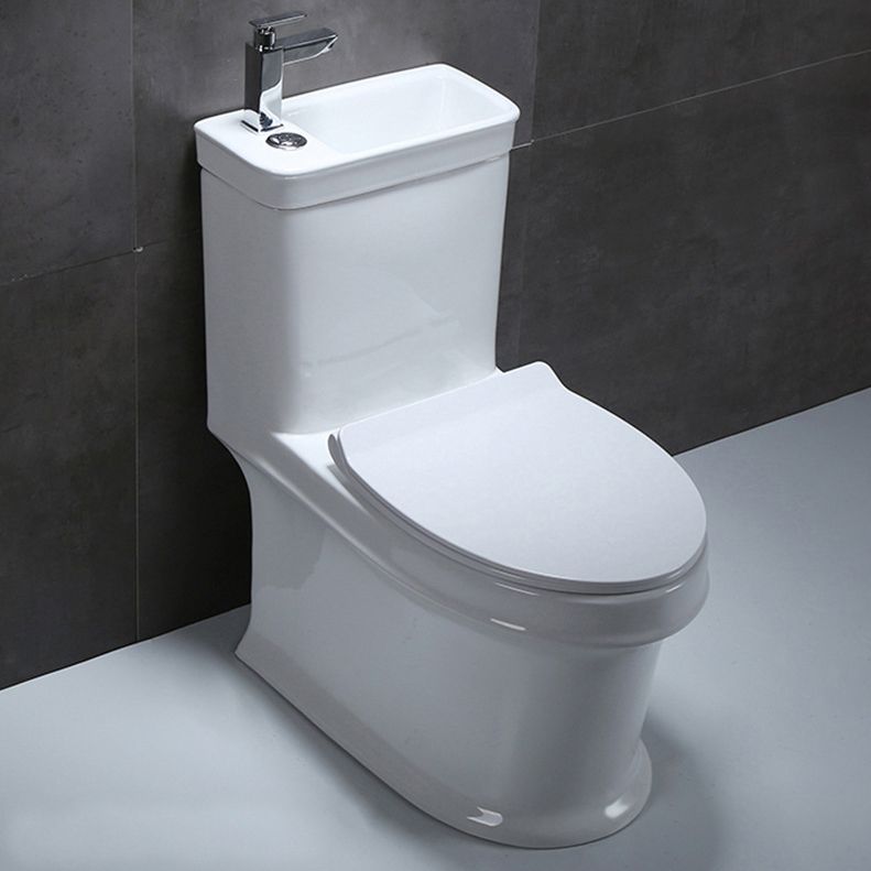 Floor Mounted Toilet One-Piece Toilet Modern Siphon Jet Flush Toilet