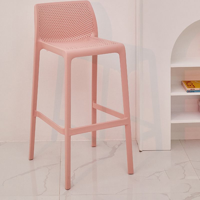 Modern Style Bar-stool Plastic Counter Bar Stool for Kitchen Bar with Plastic Legs