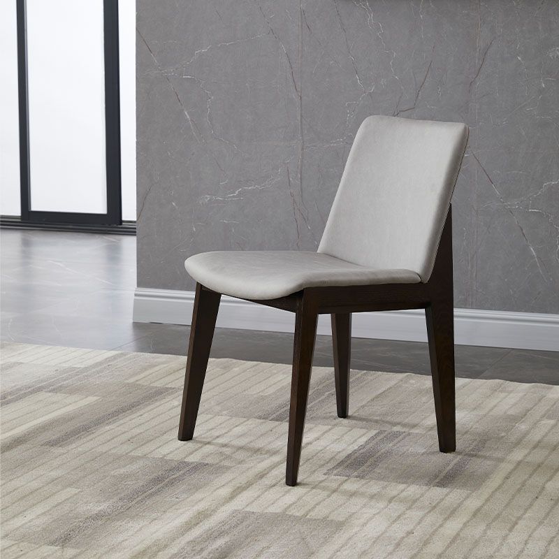 Chaises de salle à manger en bois de style contemporain, chaises latérales sans bras pour cuisine