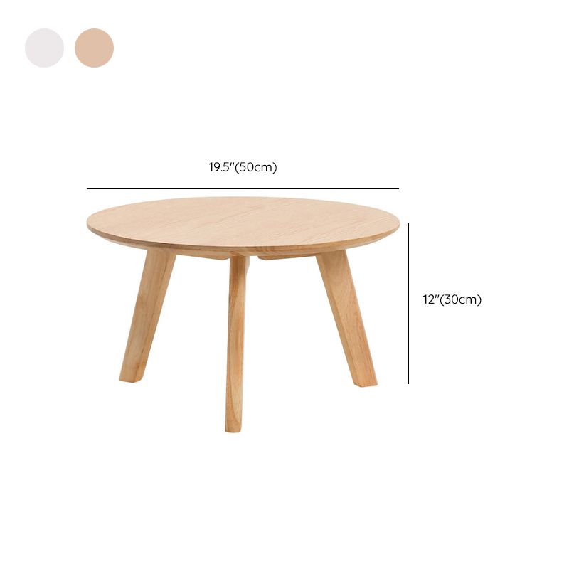 11"H Contemporary Coffee Table Solid Wood Coffee Cocktail Table