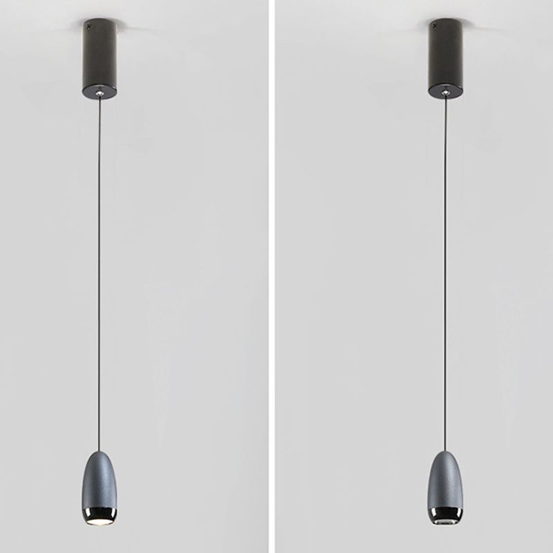 Unique Shape Hanging Lighting Modern Style Metal 1 Light Hanging Lamp for Bedroom