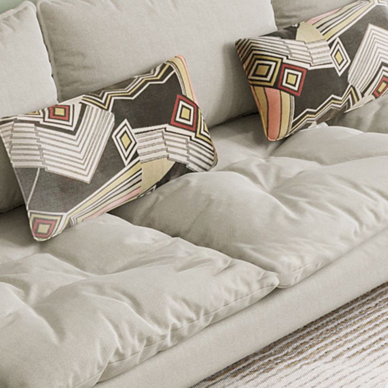 Stationäre Wohnzimmertuxedo Arm Standard zeitgenössisches Sofa -Chaise