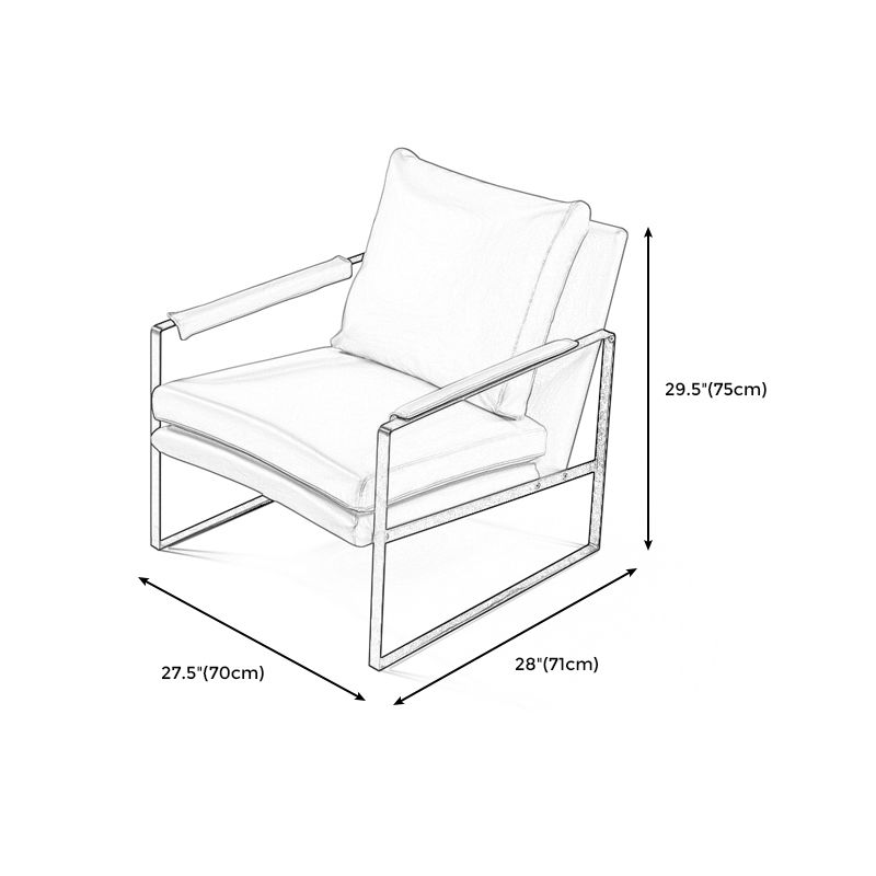 Faux Leather Chair 27.5" L x27.9" W x29.5" H Arms Included Chair