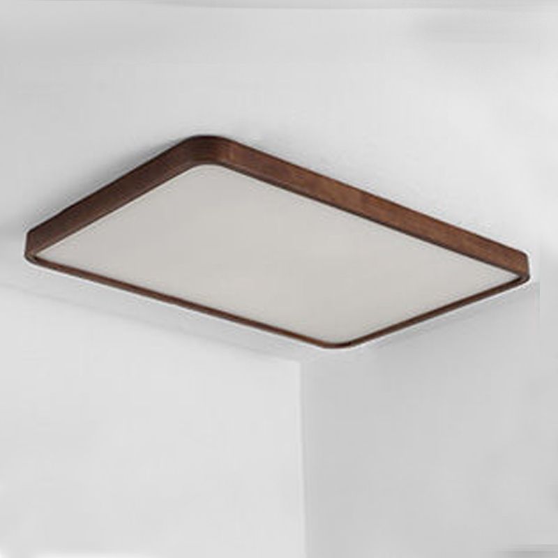 Geometría de la lámpara de techo LED de la lámpara de madera moderna 1 Monte de descarga de luz para el dormitorio de restaurante