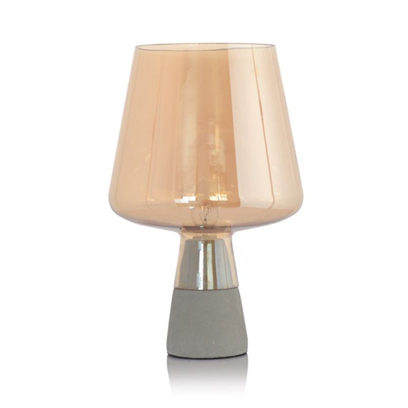 Één bol eigentijdse tafellamp helder glazen bureau decoratie slaapkamer nachtlicht