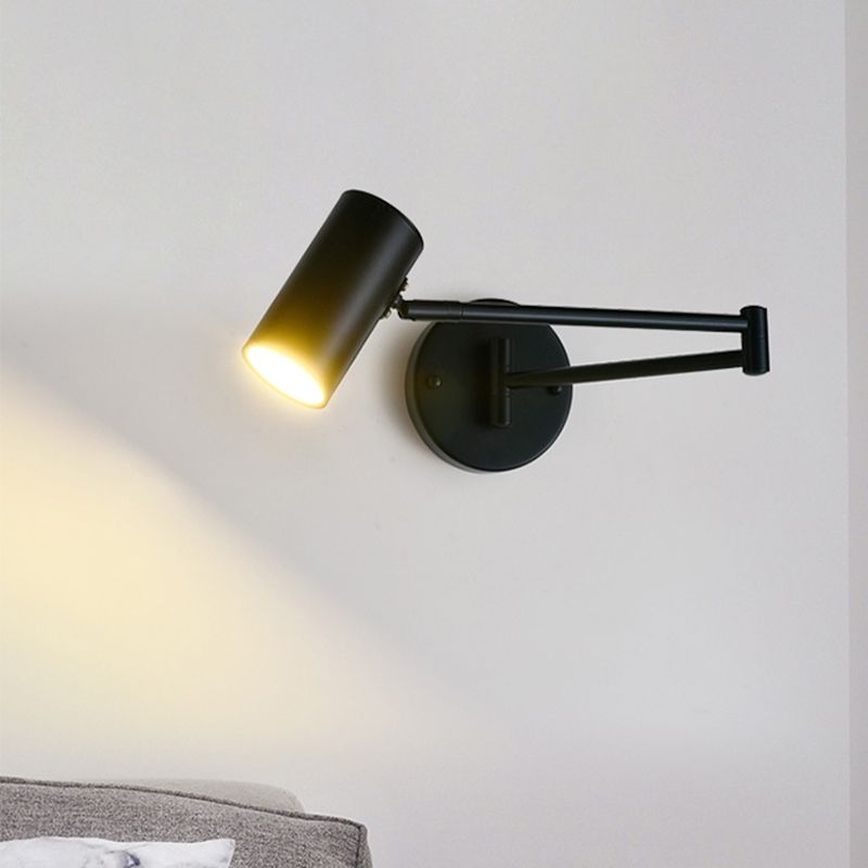 Prononi leggeri in metallo a 1 luce Moderna MODERNIT BLACK E GOLD ARM SCHEDTURE DELLA parete