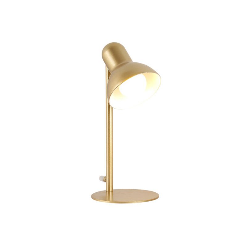 Black/White Dome Shade Desk Lamp Loft Stylish Metal 1 Bulb Bedside Mini Standing Desk Lighting