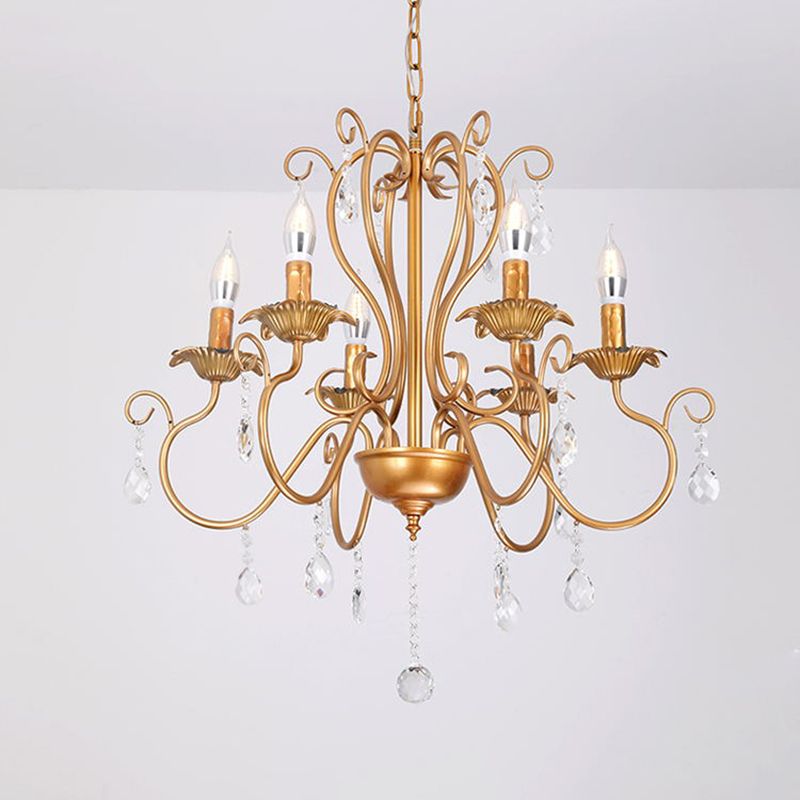 Wrought Iron Pendant Light Sputnik Contemporary Pendant Light for Living Room