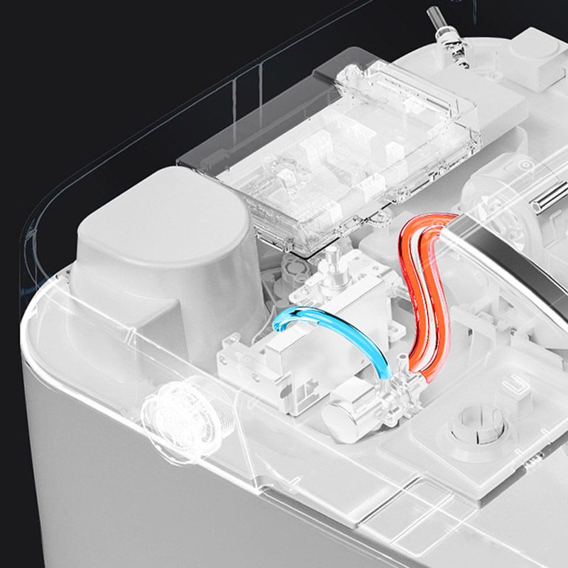 Modern 1-Piece Toilet In-Wall Urine Toilet with Slow Close Seat for Washroom