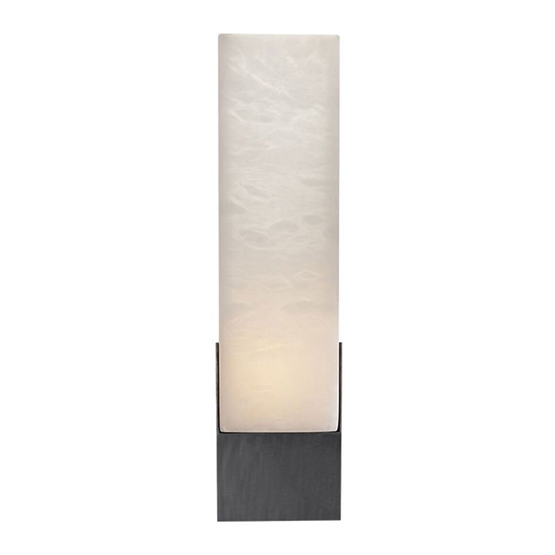 Modern Cuboid Sconce Light Fixture Stone 1-Light Wall Lights for Bedroom