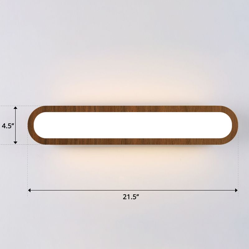 Sfonde a parete a filo oblungo semplicità LED LED Montata a parete con diffusore acrilico per corridoio