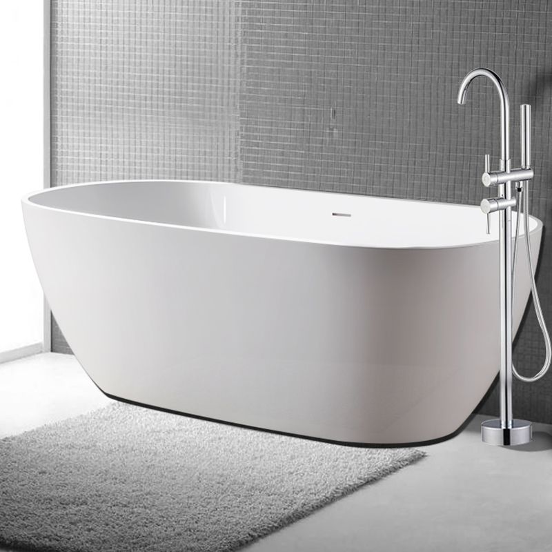Oval Freestanding Bath Tub Modern Acrylic Bathtub for Bathroom