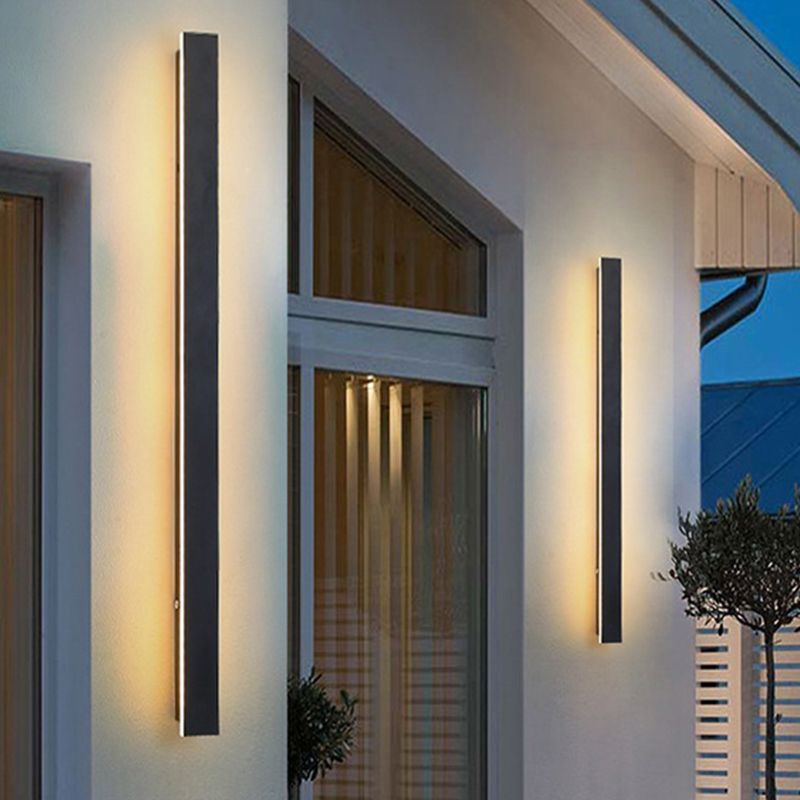 Streifenformwand montieren leichte moderne LED -Wandleuchten mit Acrylschatten für Schlafzimmer