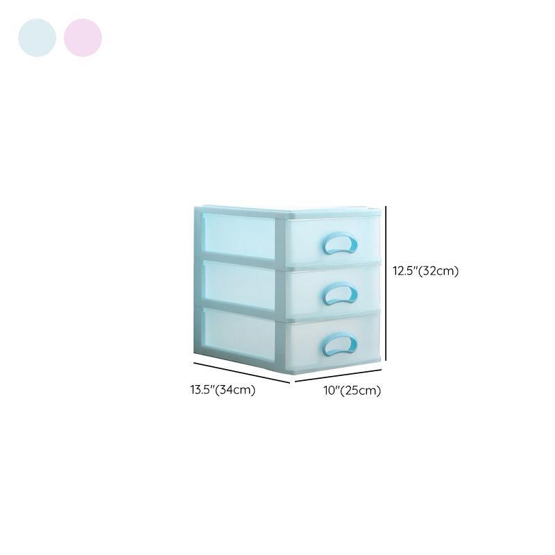 Drawers Filing Cabinet Contrast Color Plastic Vertical Filing Cabinet