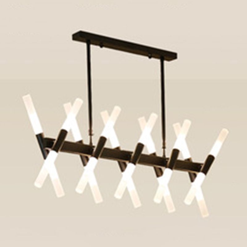 Acrylic Sputnik LED Island Pendant Light in Modern Creative Style Wrought Iron Ceiling Light for Dining Room