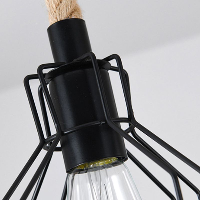 Industrial Island Light Household Metallic Hanging Lighting Fixture for Dining Room