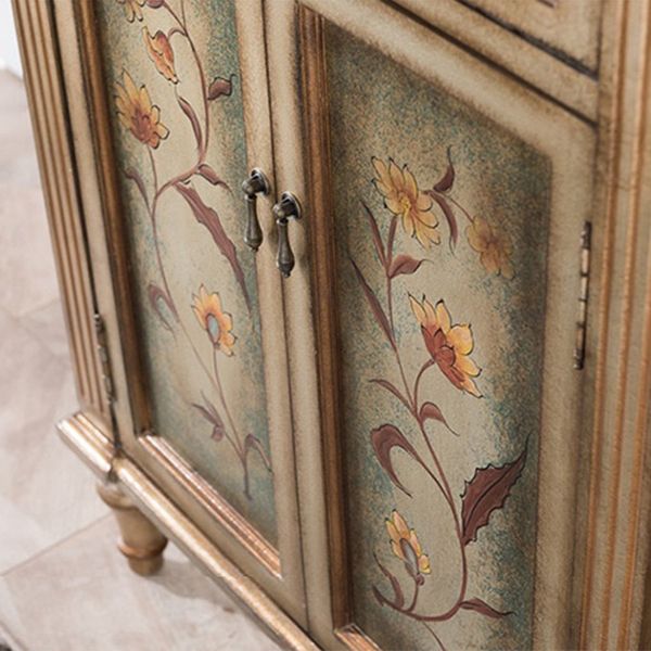 Victoria Wooden Accent Table Free Form Sofa Console Table for Hall