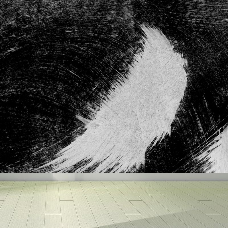 Stain-Proofing Brush Print Mural Decal Modern Non-Woven Material Wall Decor, Custom