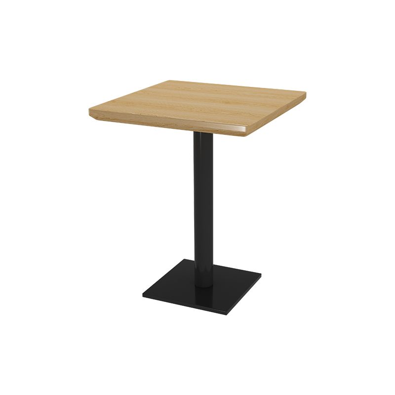 Industrial Dining Table Black Metal Base Table for Home Kitchen Dinner