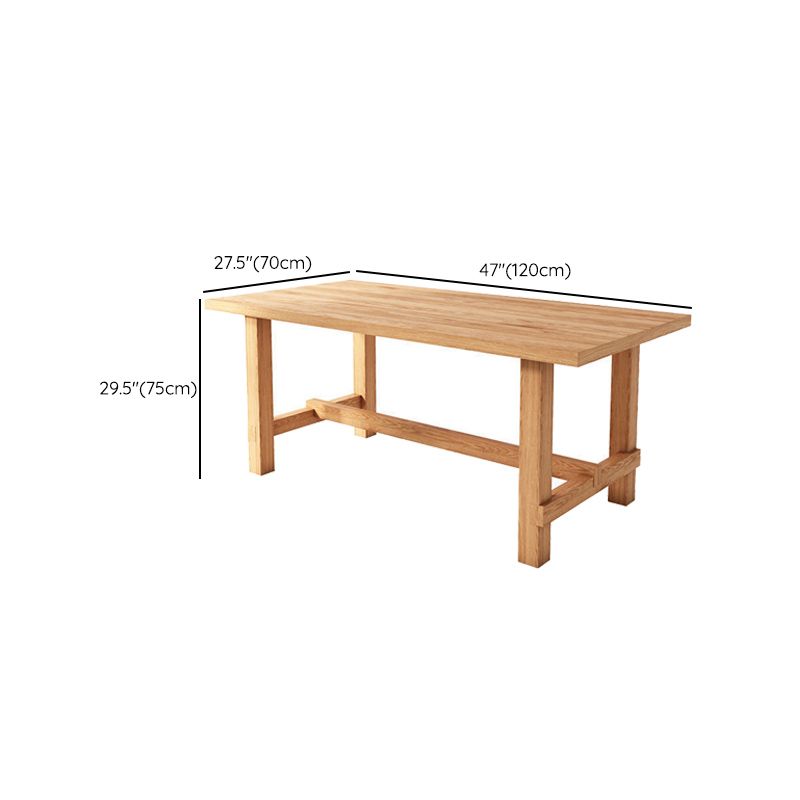 Modern 1/2/4/5/6/7 Pieces Dining Set Rectangle Pine Wood Dining Table for Dining Room
