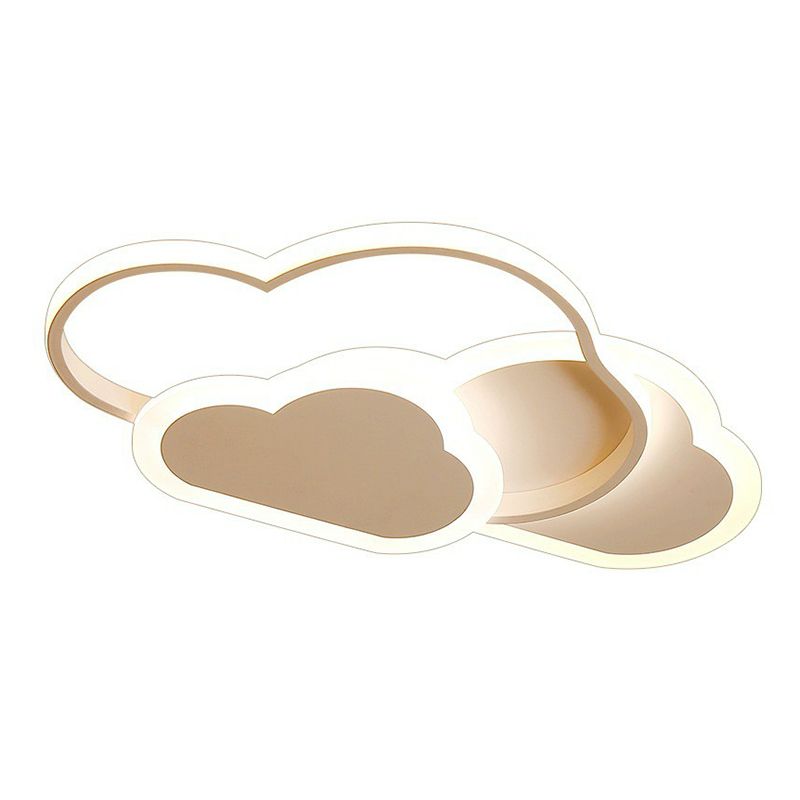 Iluminación de montaje en la nube metálica Iluminación Minimalista de montaje de LED blanco para niños