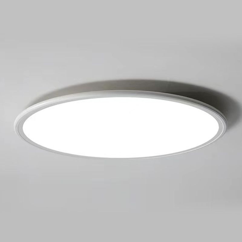 1 Light Geometric Flush Mount Lighting Simplicity Metal Ceiling Light