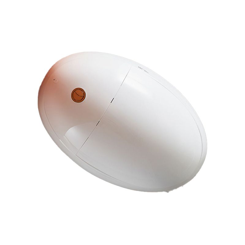 Round Deodorizing Toilet Seat Bidet 21.65" H Cotton White Vitreous China Bidet