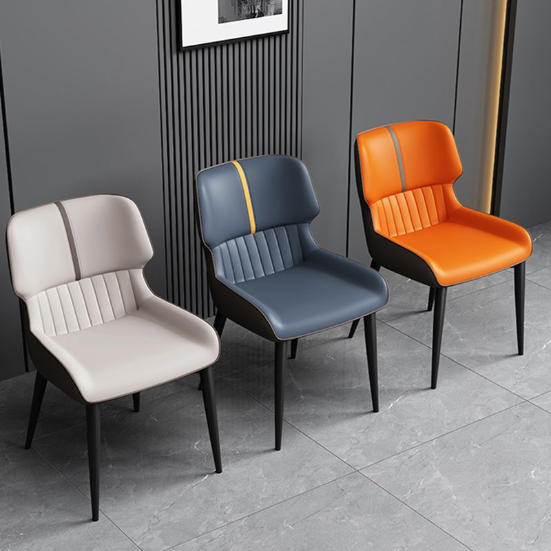 Dining Room Upholstered Side Chair Home Faux Leather Dining Chair