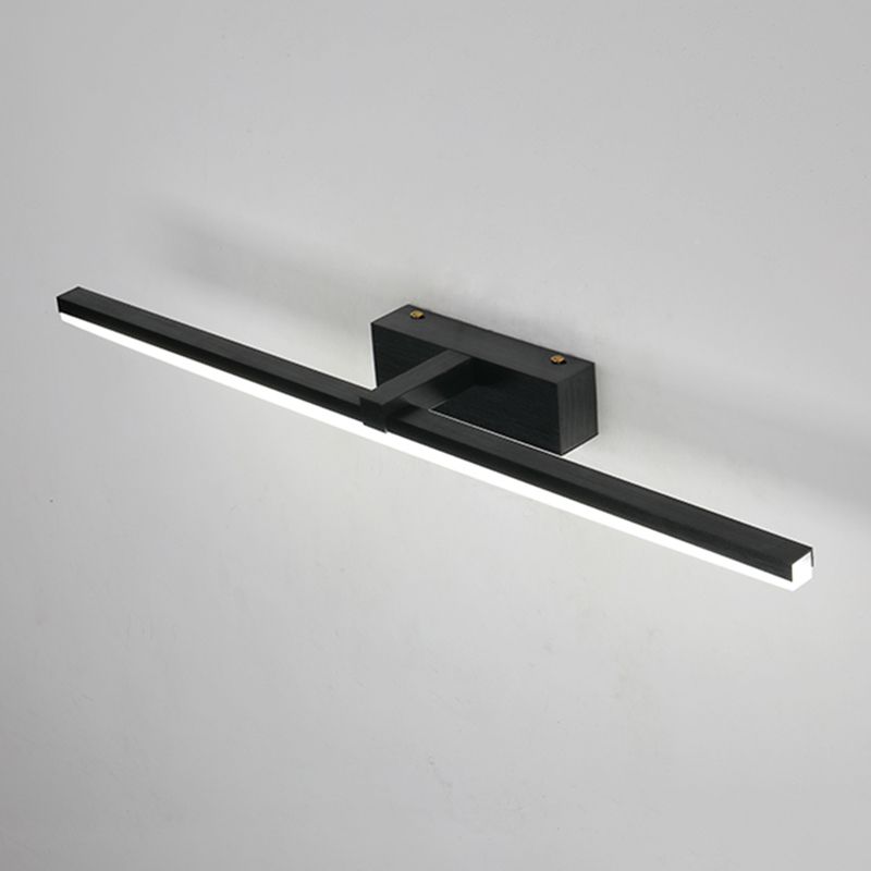 Straight Mirror Light Modern Colorful 1 Light Wall Sconce Fixture for Bedroom