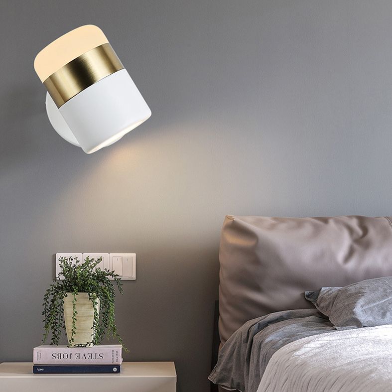 1 Lichtzylindrische Einfachheit Wandleuchte 4.3 "Höhe moderner rotatierbarer Mini-Wandlampe