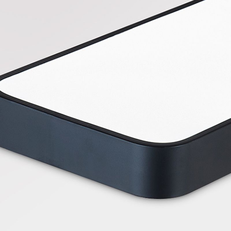 Plafonnier LED de forme rectangulaire en fer moderne, 1 lumière, montage encastré pour salle de conférence