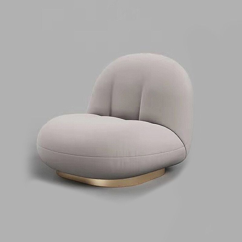 Scandinavian Cream Tight Back Sofa/Sectional with Curved Corner for Living Room
