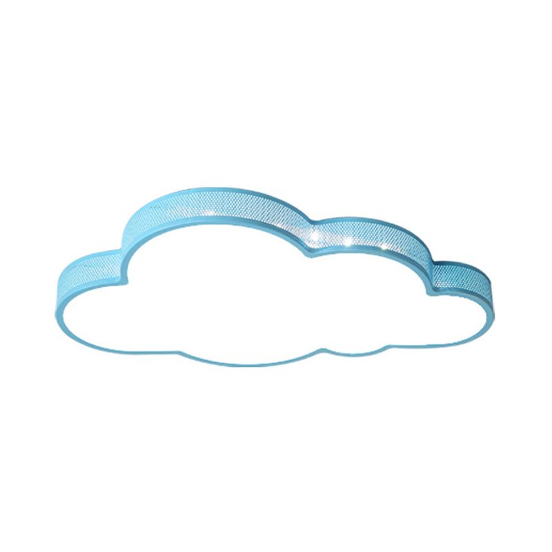 Kid Bedroom Cloud-Themed Ceiling Flush Mount Acrylic Art Deco Flush Mount Ceiling Light