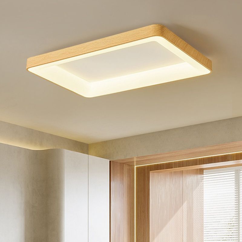 Nordic Geometric Shape Ceiling Light Aluminum LED Flush Mount Light for Bedroom