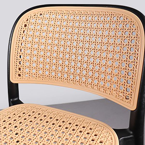 Scandinavian Plastic Bar Stool Footrest Armless Bar Stool for Living Room