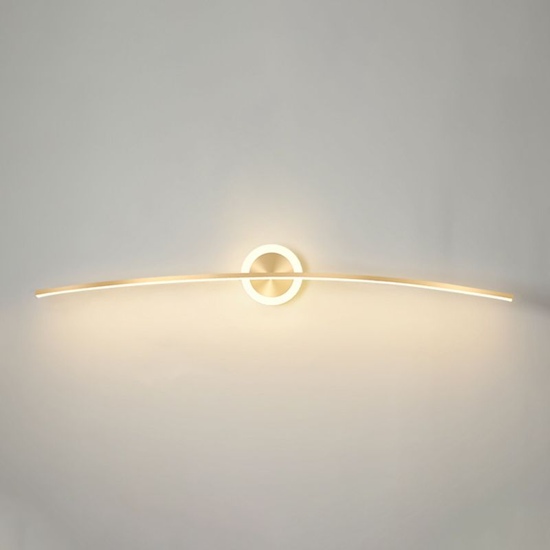2 Lichte lineaire wandwandeling Moderne stijl metalen wandverlichting voor doucheruimte