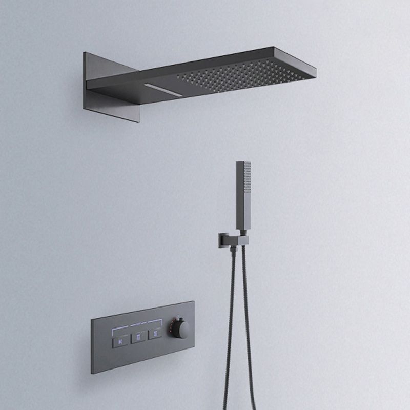 Modern Shower Set Adjustable Shower Head Wall Mounted Shower System