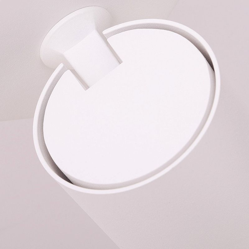 Modern Minimalist Minimalist Cilindro Accensione montata in metallo 1 Lampada da parete leggera