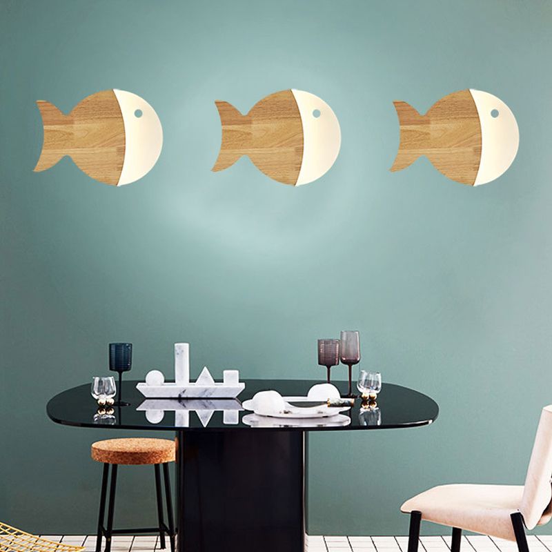 1 lumière géométrique murale desmpes murales de style moderne lumières murales en bois