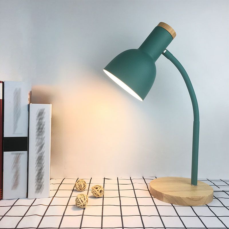 Lampes de table de nuit macaroon Bell 1-Light LAXS DE LA LIGNE AVEC DE L'OBEIE MÉTALES POUR CHAMBRE