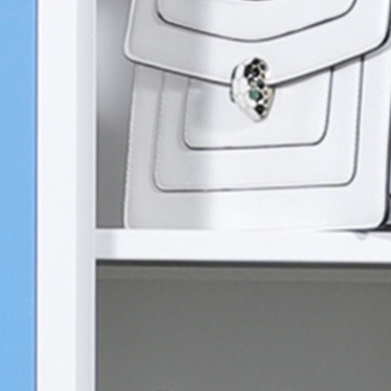 Contemporary Metal Wardrobe Cabinet With Lock Hinged Wardrobe Armoire