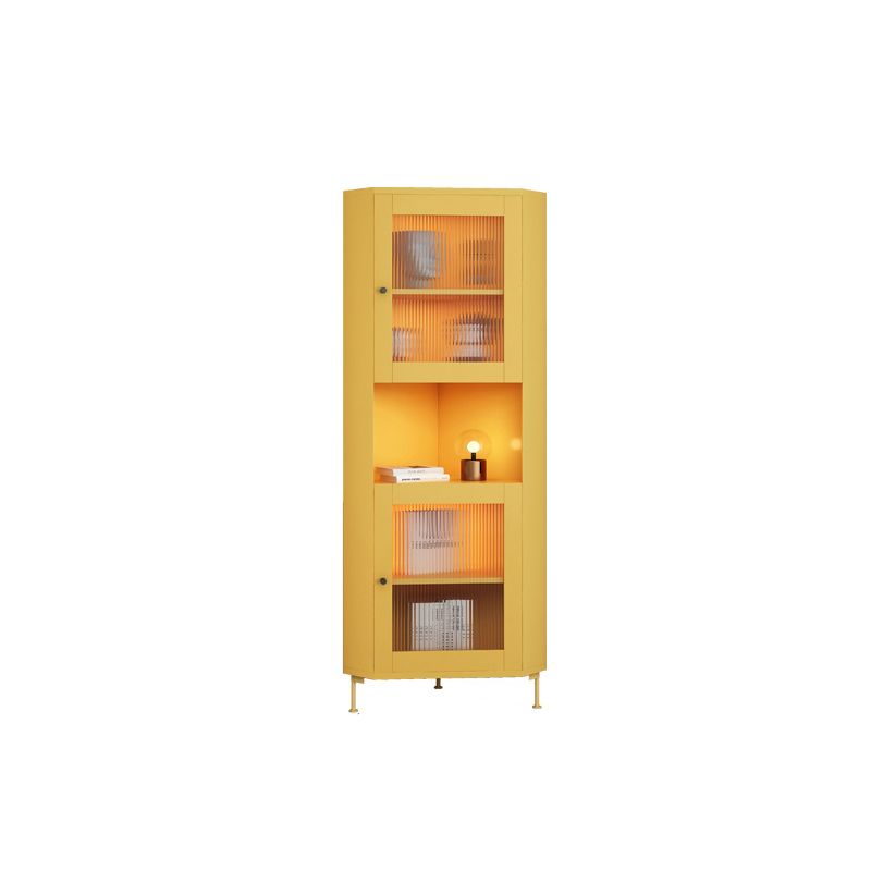 15.75" L * 15.75" W Storage Cabinet with Shelf and Glass Doors Triangle Cabinet