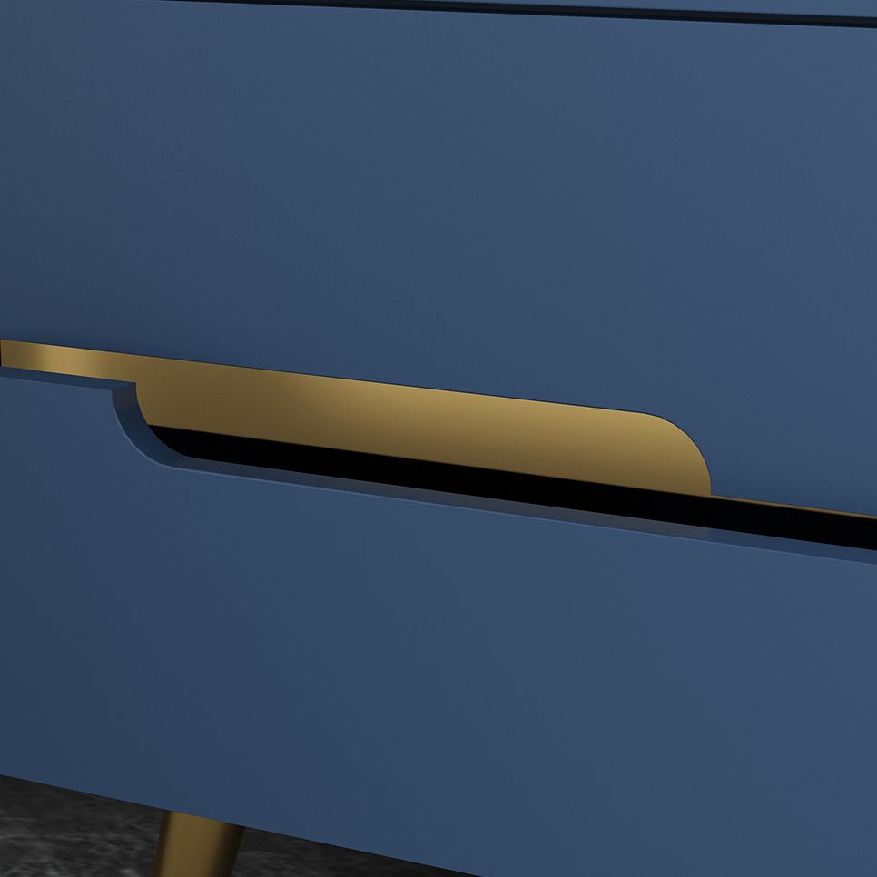 35.5"L Glass Door Wood Sideboard Modern Credenza with Storage and Drawer for Living Room