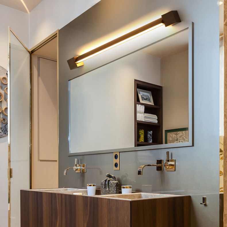 Moderno stile minimalista di vanità lineare luci di vanità in metallo illuminazione per bagno per bagno