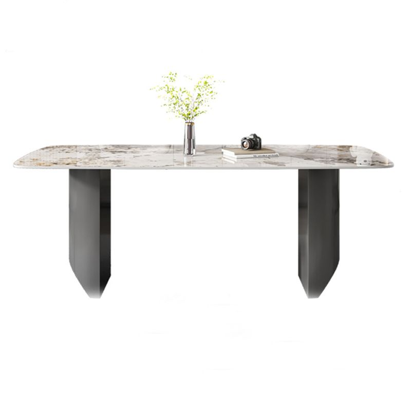Modern 1/4/5/6/7 Pieces Dining Set Rectangle Stone Dining Table for Dining Room
